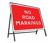 No Road Markings Sign